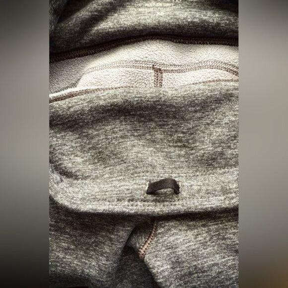 Athleta fleece lined Polartec Power Stretch Grey Altitude Tights Leggings - Picture 8 of 10